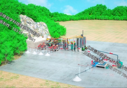 智慧矿山砂石生产线高质量三维动画01