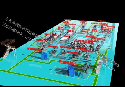 罐装生产线高质量三维动画03