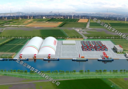 智慧港口三维动画03